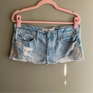 Vintage 2000s Abercrombie & Fitch Micro Mini Skirt